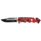 THIRD TACTICAL FOLDING KNIFE RED PATTERN SKULL