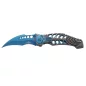 THIRD FOLDING KNIFE BLUE SKULL SKELETON PATTERN