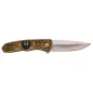 THIRD FOLDING KNIFE WOLF GOLD PATTERN