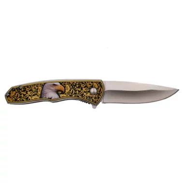 THIRD FOLDING KNIFE EAGLE GOLD PATTERN - CLICK ARMS