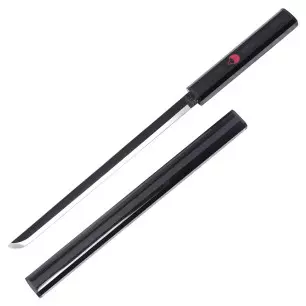 MINI KATANA DECO STEEL BLADE NARUTO PATTERN BLACK