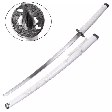 ORNAMENTAL SET KATANA-WAKIZASHI-TANTO WHITE - CLICK ARMS