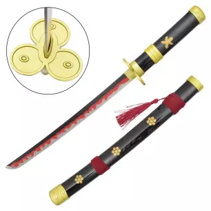 MINI KATANA DECO LAME ACIER MOTIF ONE PIECE