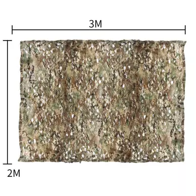 CAMOUFLAGE NET 2m X 3m MULTICAM - CLICK ARMS